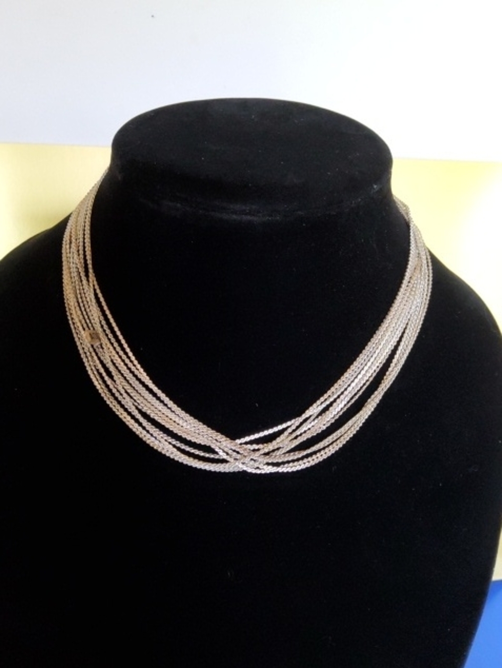 Vintage lot silvertone necklace lot 11 pieces.
